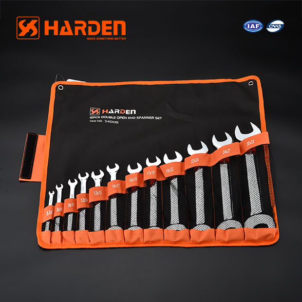 Harden 12Pcs Double Open-end Spanners Set Professional 540108_img_1