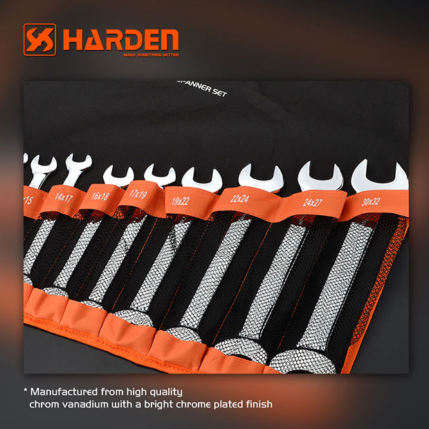 Harden 12Pcs Double Open-end Spanners Set Professional 540108_img_2