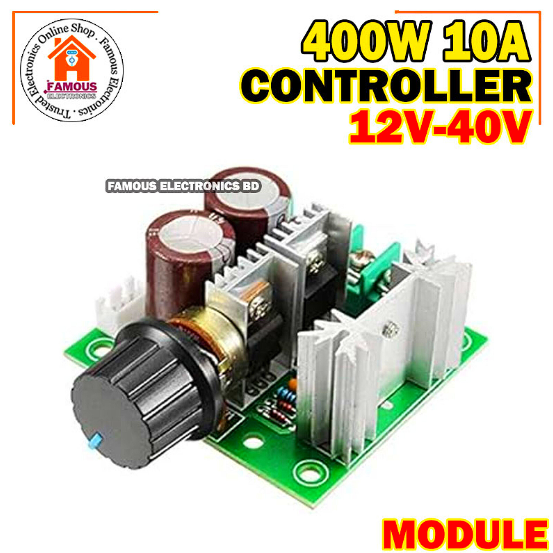 400W 12V-40V DC Motor Speed ​​Controller Regulator DC 12V-40V 10A PWM DC Motor Adjustable Speed ​​Control CVT Switches_img_7
