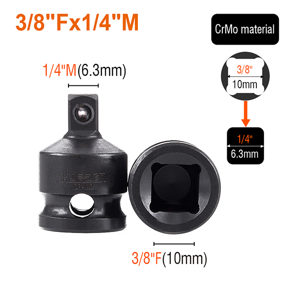 Harden 8Pcs 1/2 Inch Adapter Impact Socket Set 537028_img_7