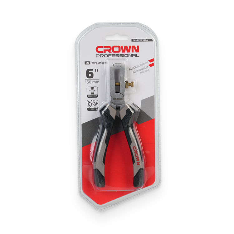 CROWN 6" Professional Wire stripper, CR-V, 160mm; CPHEP-WSA06_img_1