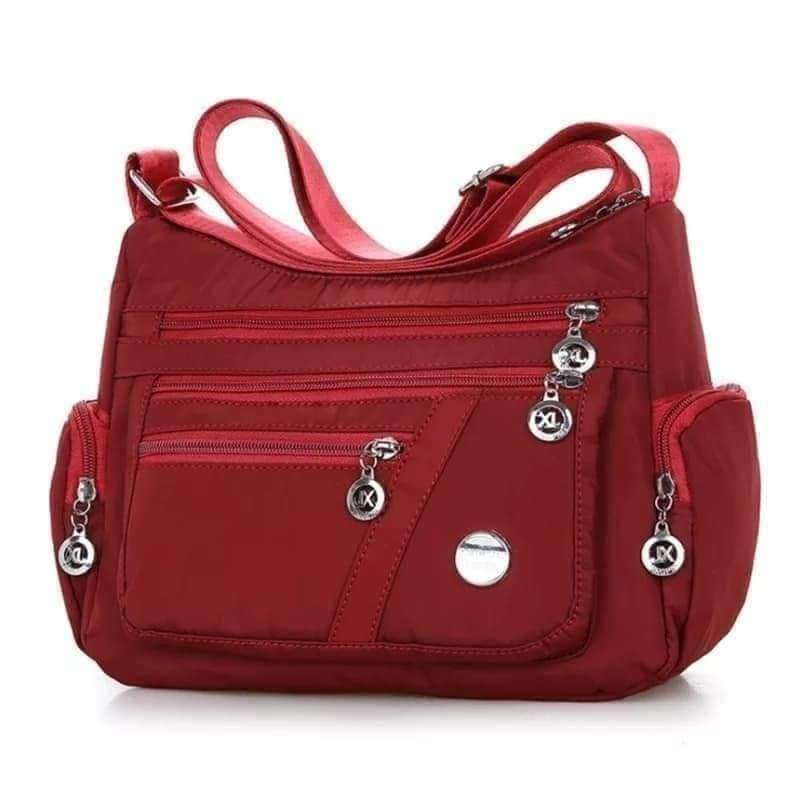 Women’s Nylon Waterproof Large Capacity Crossbody Bag (Red) (CHINA)_img_0