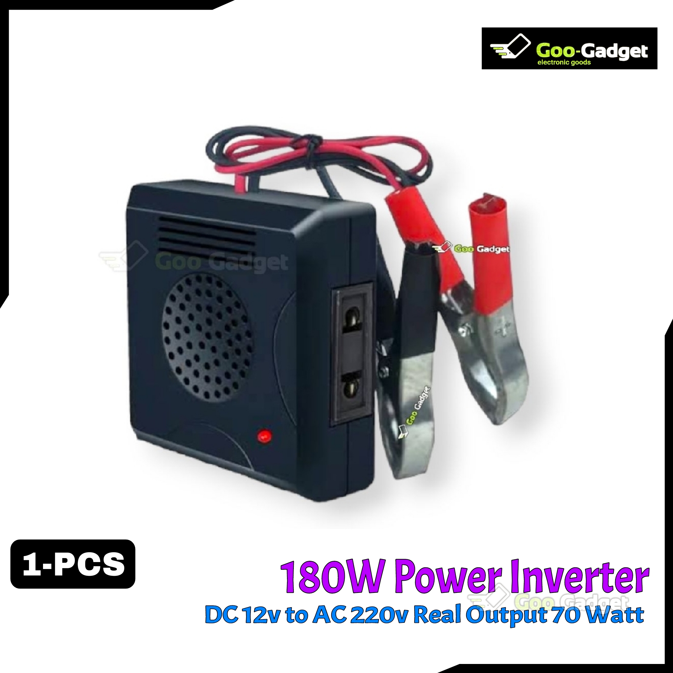 180W Power Inverter DC 12V to AC 220V