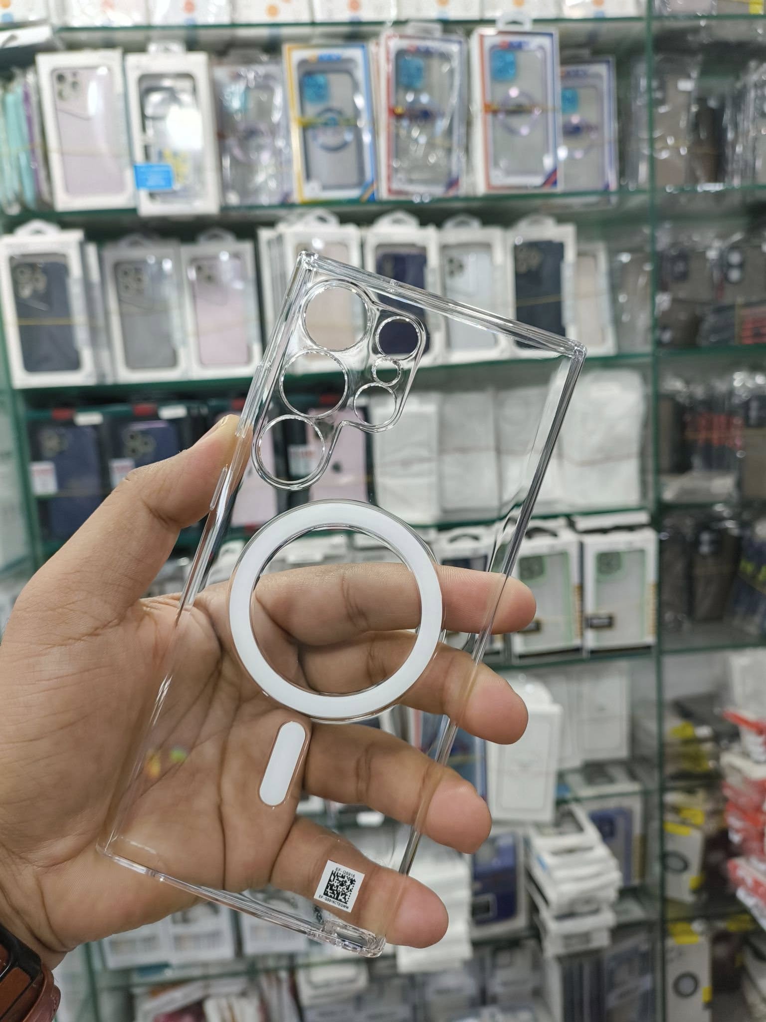 Samung Galaxy S23 ULTRA / Samung Galaxy S24 ULTRA / Samung Galaxy S25 ULTRA Phone Cover IC Case With Anti Yellow Magsafe Working_img_1