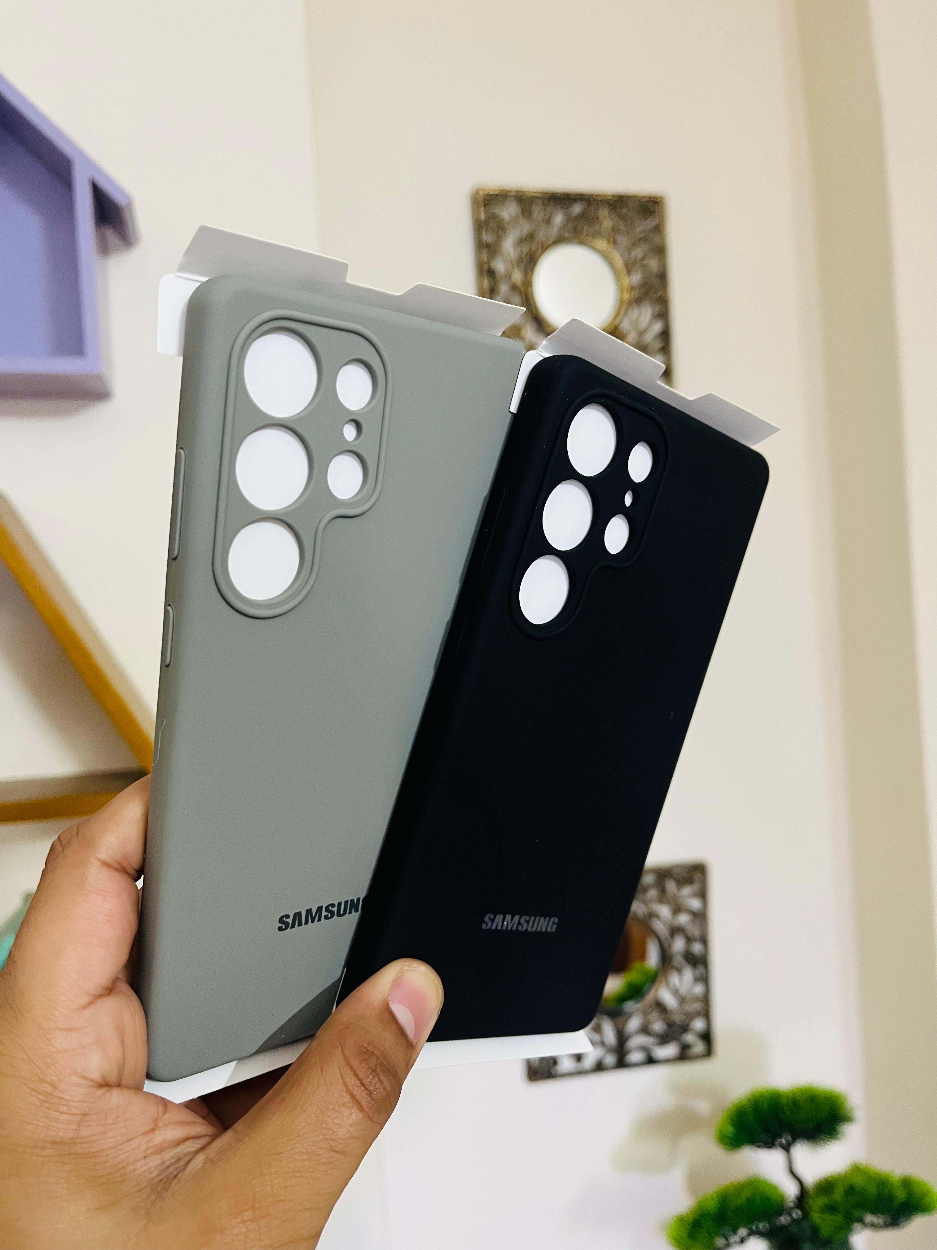 Official Silicone Case Soft Premium For Samsung Galaxy S22 ULTRA Premium Liqiued Silicone Phone Cover_img_1