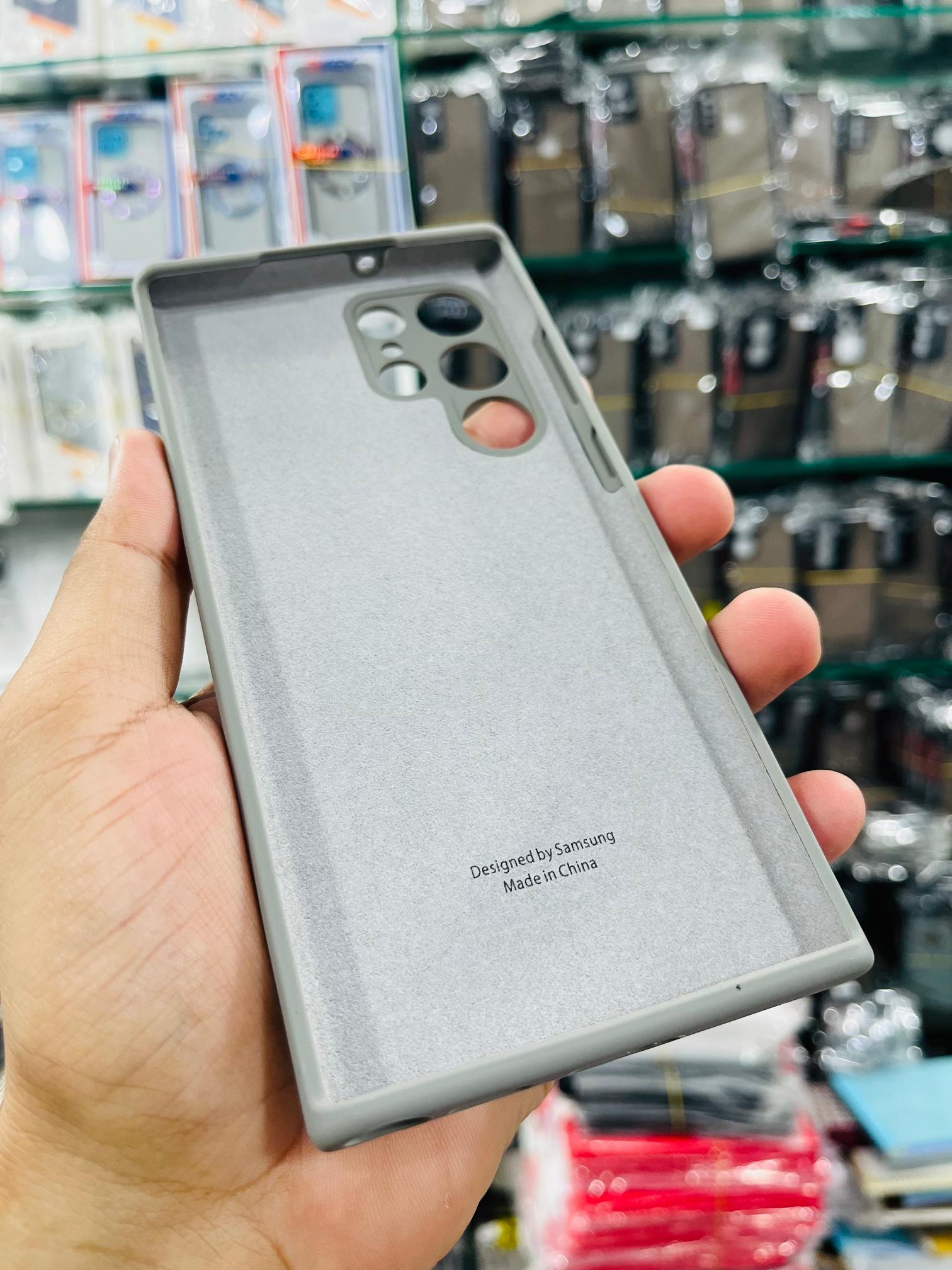 Official Silicone Case Soft Premium For Samsung Galaxy S22 ULTRA Premium Liqiued Silicone Phone Cover_img_8