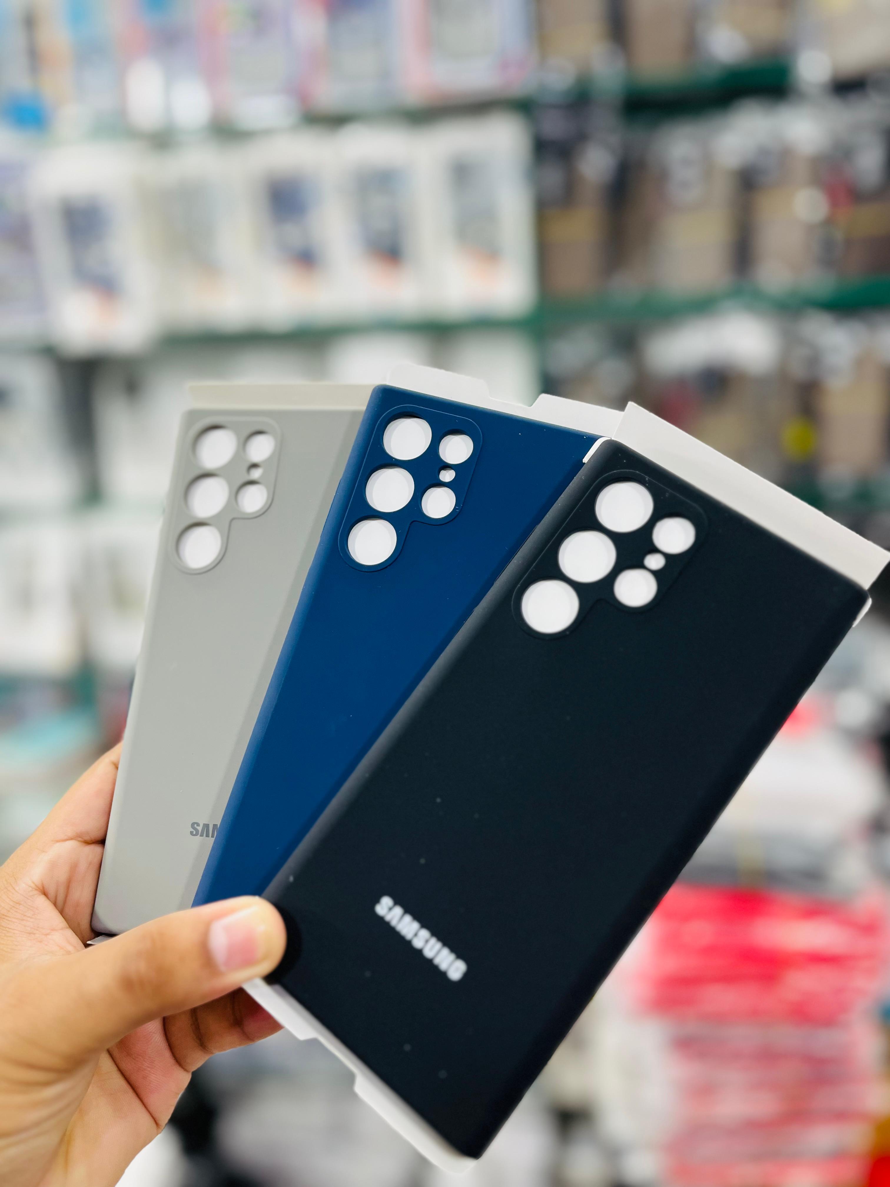 Official Silicone Case Soft Premium For Samsung Galaxy S22 ULTRA Premium Liqiued Silicone Phone Cover_img_11