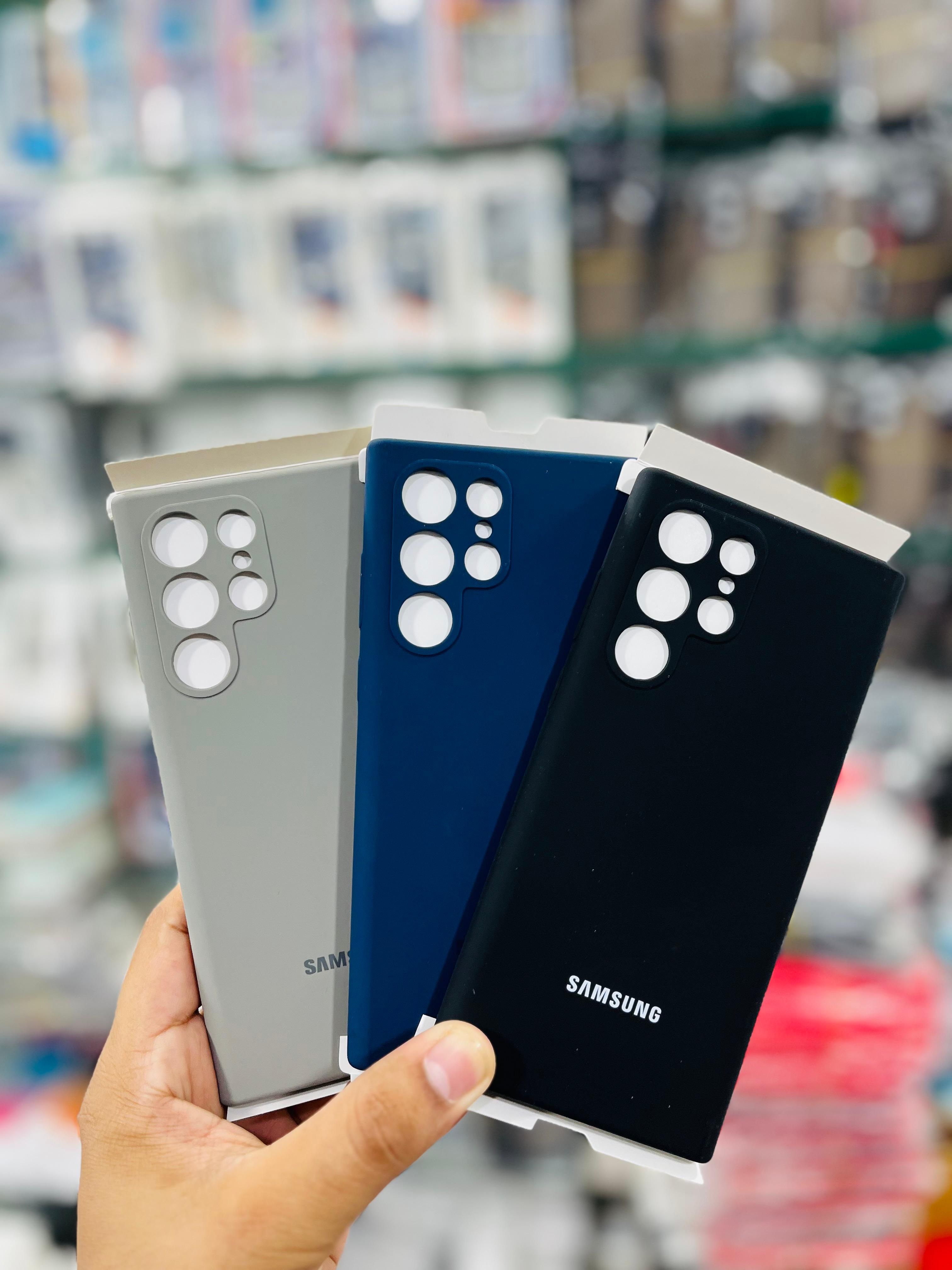 Official Silicone Case Soft Premium For Samsung Galaxy S22 ULTRA Premium Liqiued Silicone Phone Cover_img_10