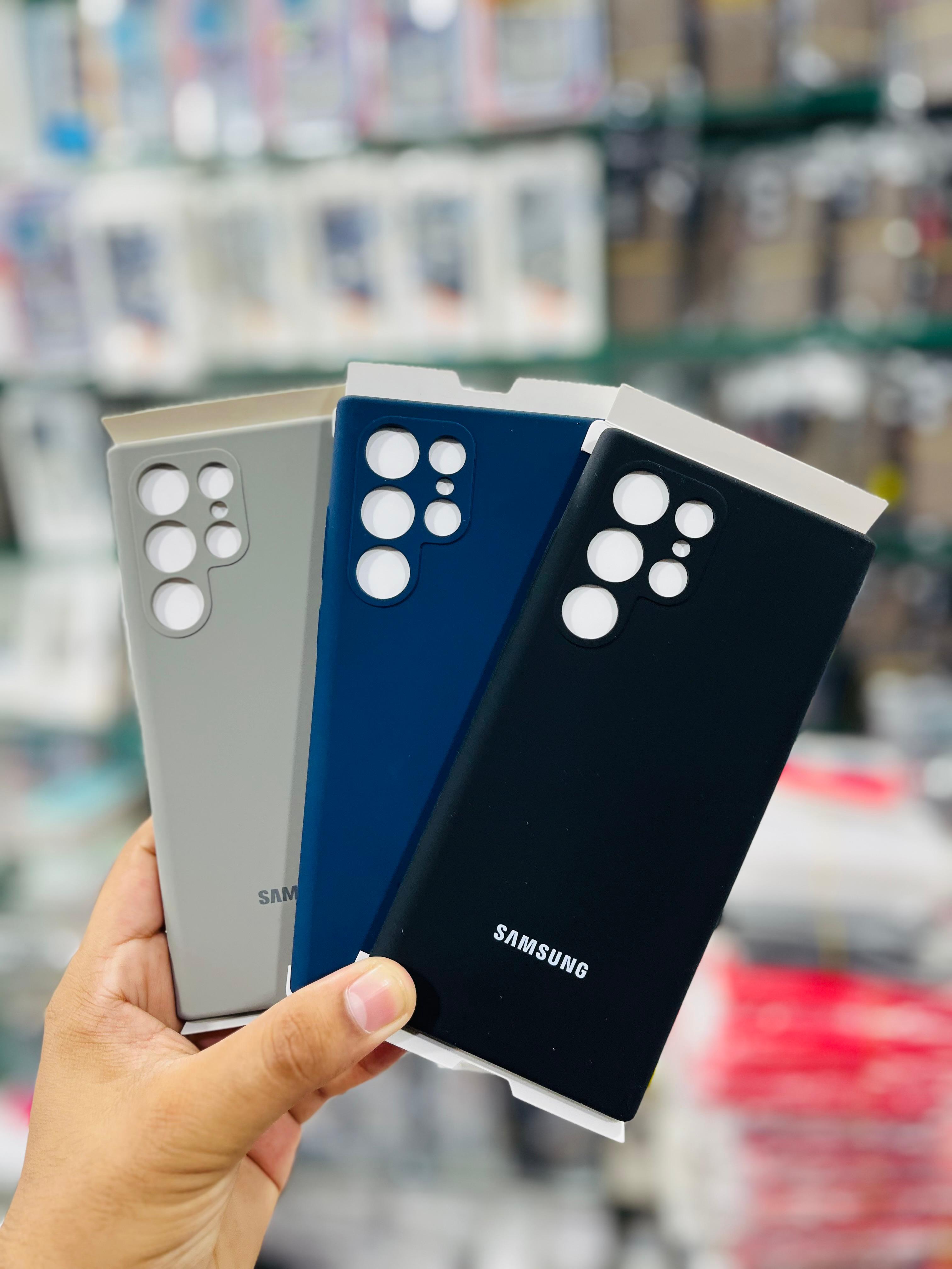 Official Silicone Case Soft Premium For Samsung Galaxy S22 ULTRA Premium Liqiued Silicone Phone Cover_img_12