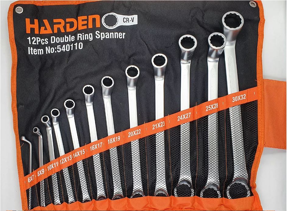 Harden 12Pcs Double Ring Spanner Set 6-32 mm 540110