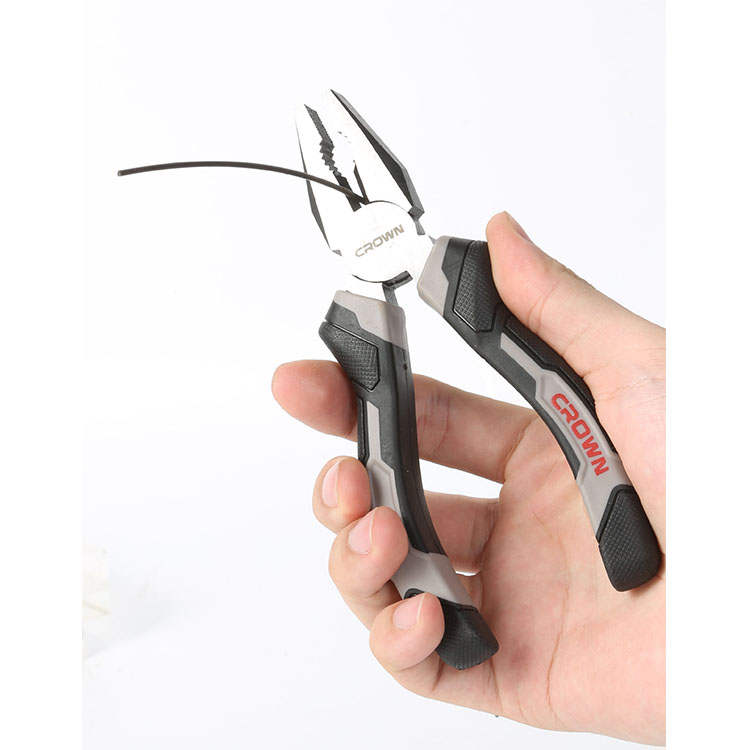 CROWN Professional Combination plier, ( 6" | 7" | 8" ), CR-V, Polishing after blackening; CPHPL- COA06_img_1
