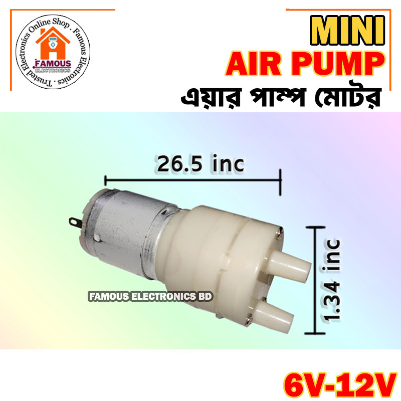 Air Pump DC 12V Mini Air Pump High Pressure Large Capacity Low Noise_img_6