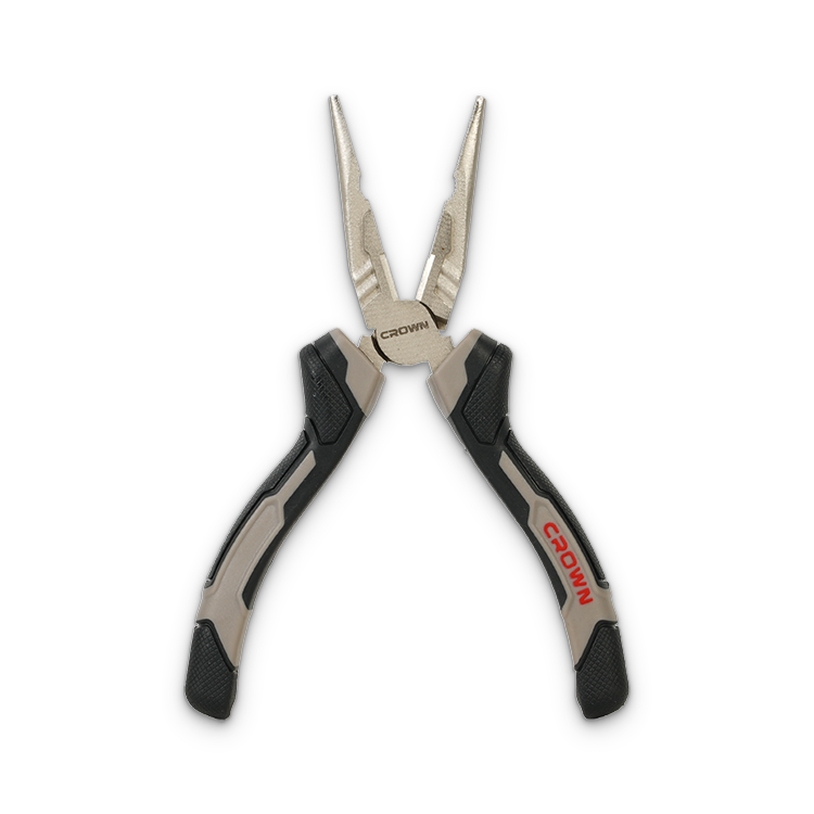 CROWN Professional Long nose plier, ( 6" | 8" ), CR-V, Polishing after blackening; CPHPL-LNA06_img_1