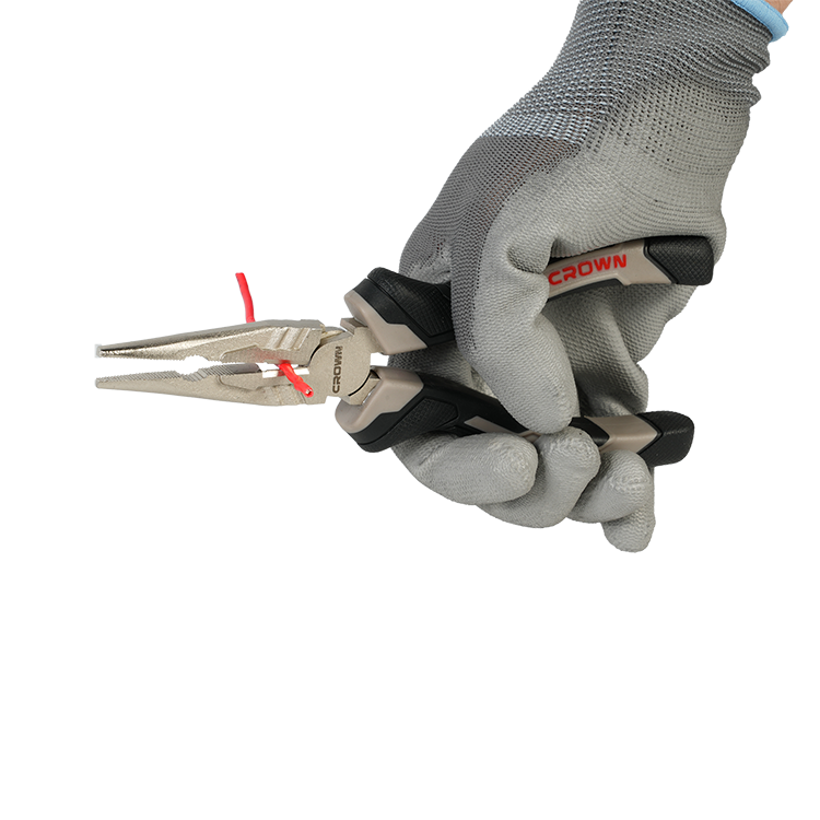 CROWN Professional Long nose plier, ( 6" | 8" ), CR-V, Polishing after blackening; CPHPL-LNA06_img_4