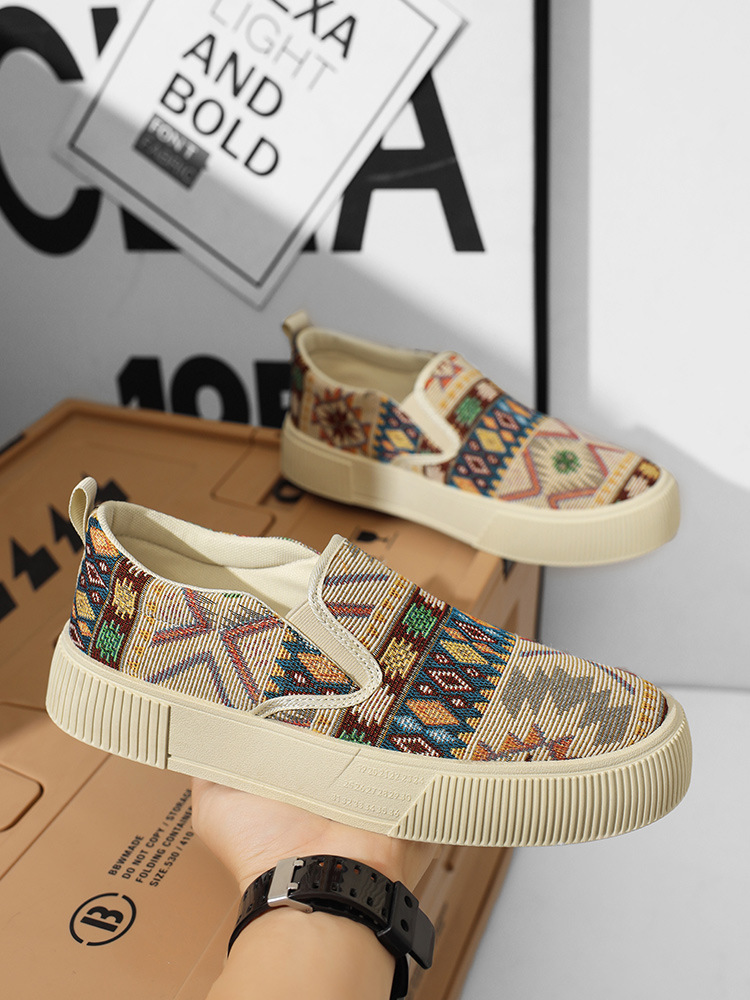 Men's Canvas Casual Slip-on Loafers_img_0