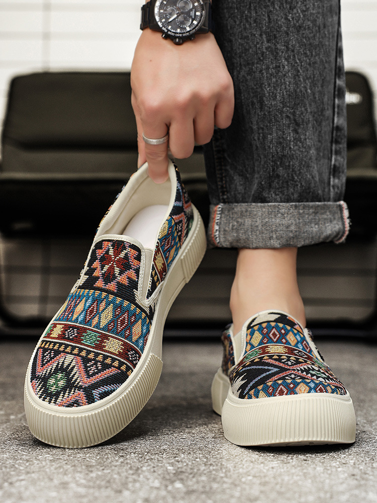 Men's Canvas Casual Slip-on Loafers_img_2