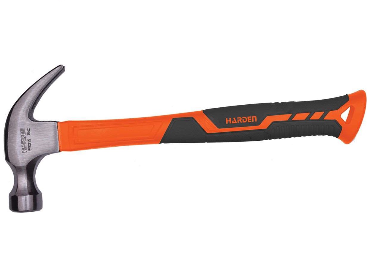 HARDEN 16oz Claw Hammer, 500gm, Fiberglass Handle; 590215_img_6