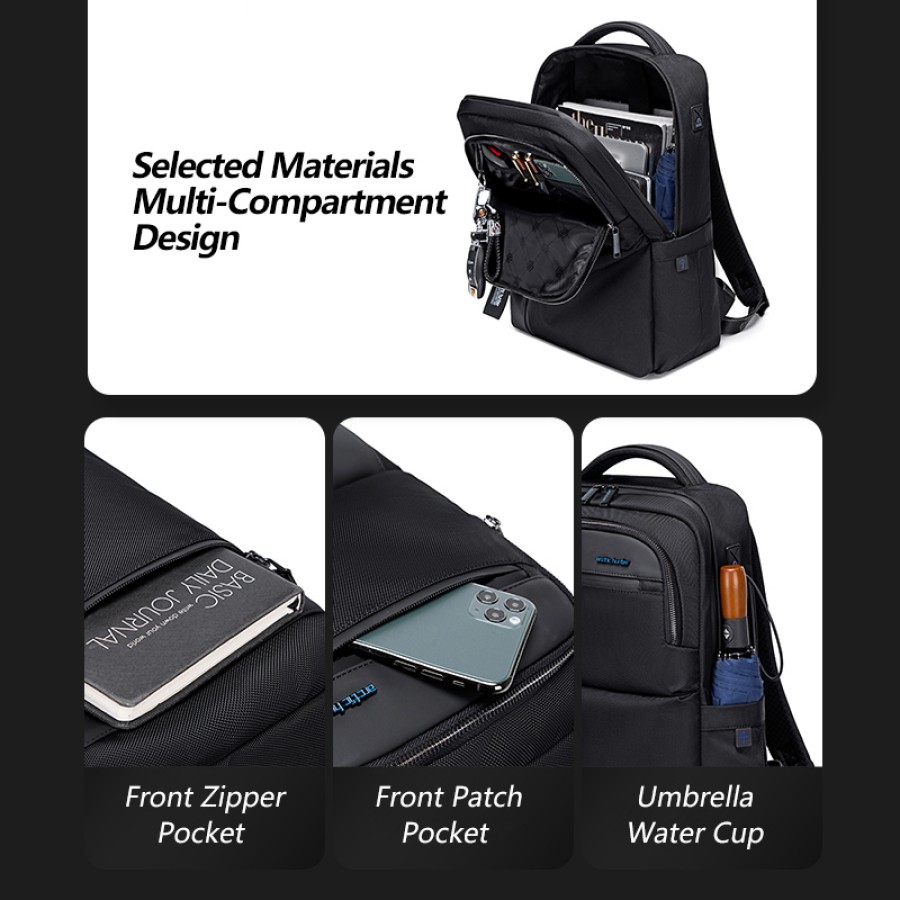 Arctic Hunter B00477 City Hunter Series Waterproof Anti Theft Backpack 15.6inch Laptop Compartmen_img_1