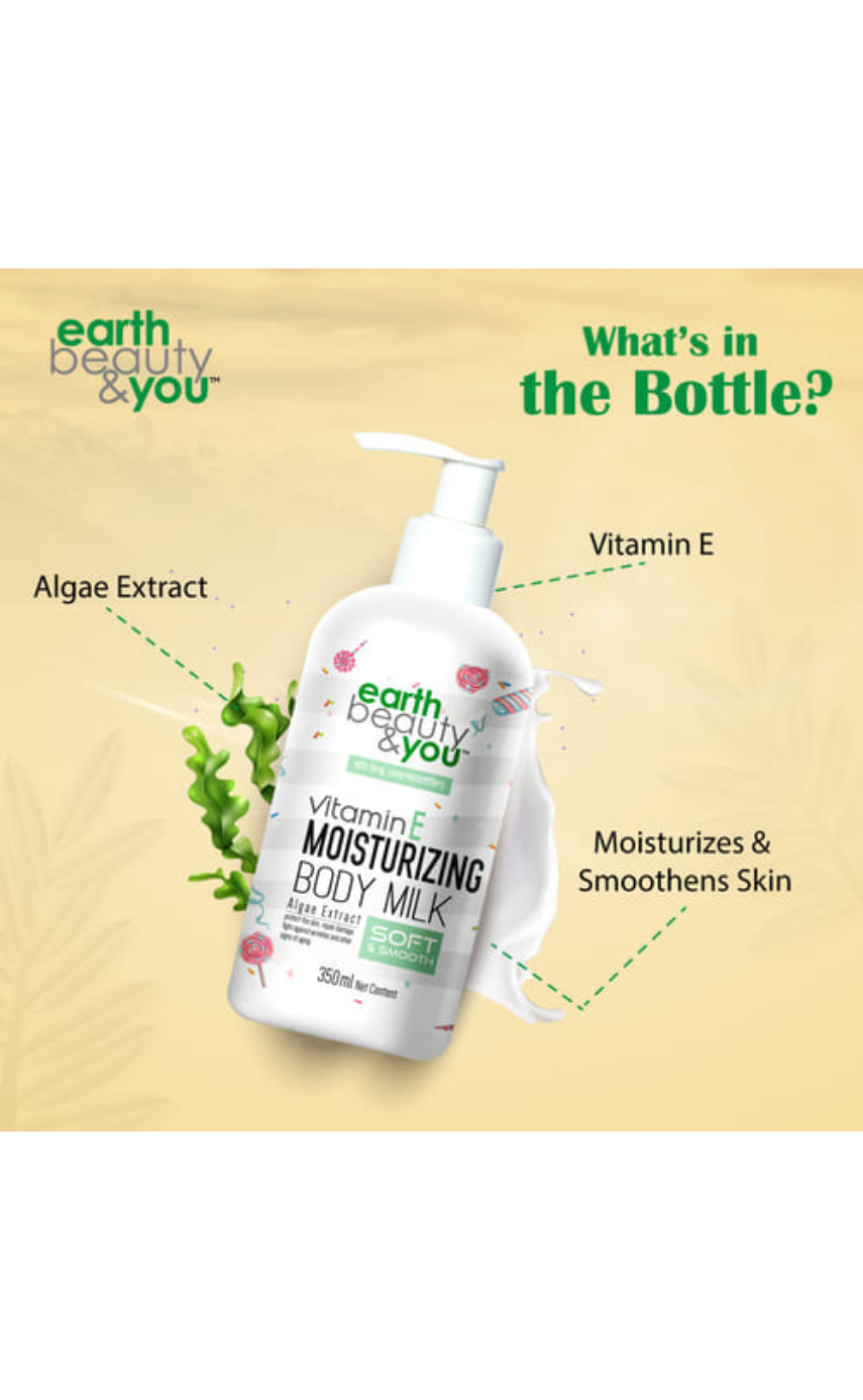 Earth Beauty & You Vitamin E Moisturizing Body Lotion-350ml - Image 2