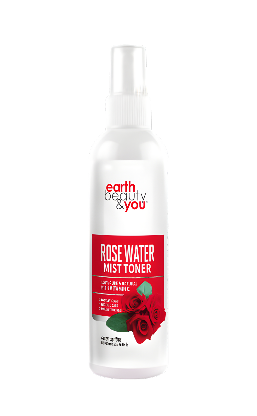 Earth Beauty & You Rose Water With Vitamin C Mist Toner-120 ml - Image 1