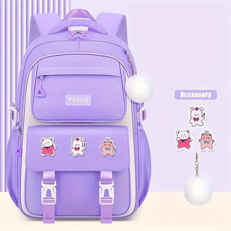 Kids Backpack Children School Bags Waterproof Primary Schoolbag Book Bag (Pink)_img_0