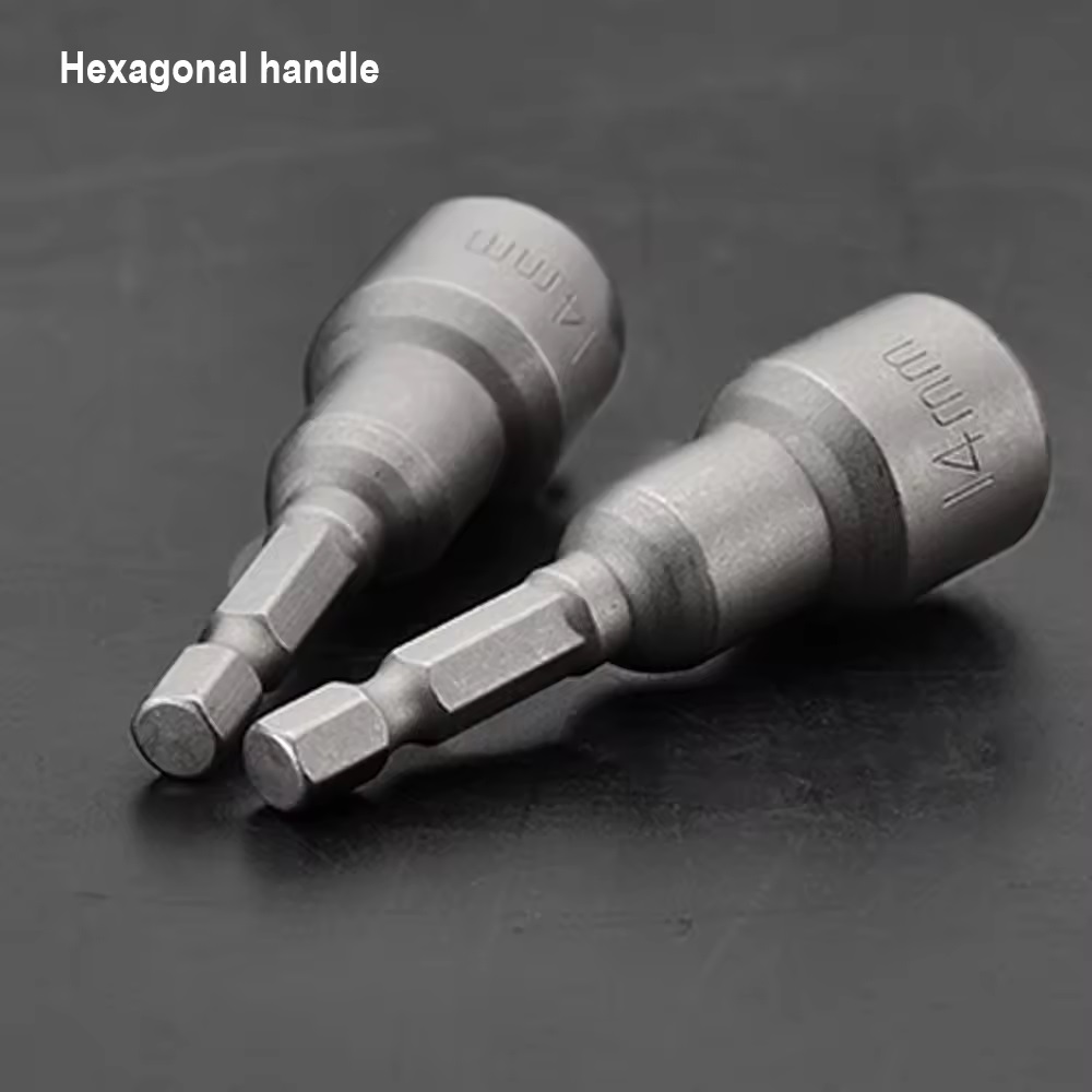 HARDEN 5Pcs Magnetic Nut Drivers Socket 65mm Long (6mm | 8mm | 10mm | 12mm | 14mm) Roofing Socket, Drill Bit Adapter Hex Socket Sleeve Nozzles; Model: 550621 | 550622 | 550624 | 550625 | 550626_img_3