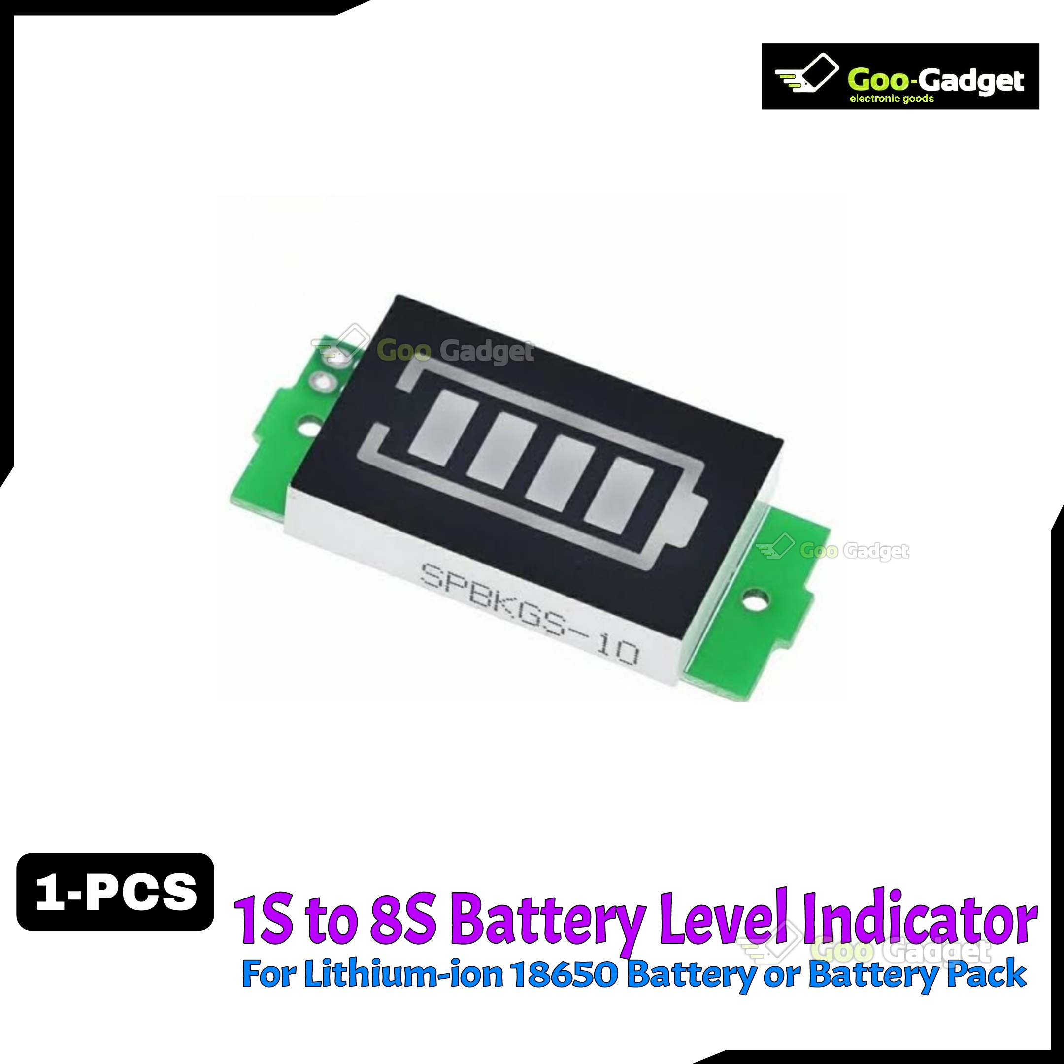 1S-8S 3.7V to 33.6V Lithium Battery Capacity Level Indicator Module