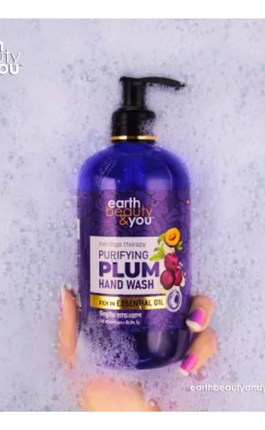 Earth Beauty & You Purifying Plum Hand Wash -370 ml - Image 2