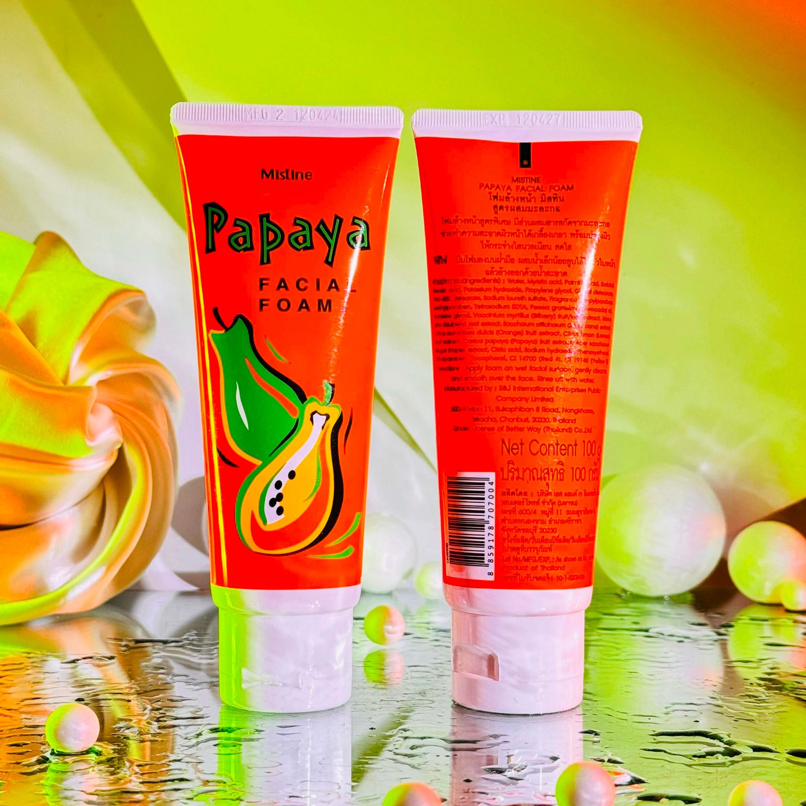 Mistine Papaya Facial Foam (Made in Thailand)_img_0
