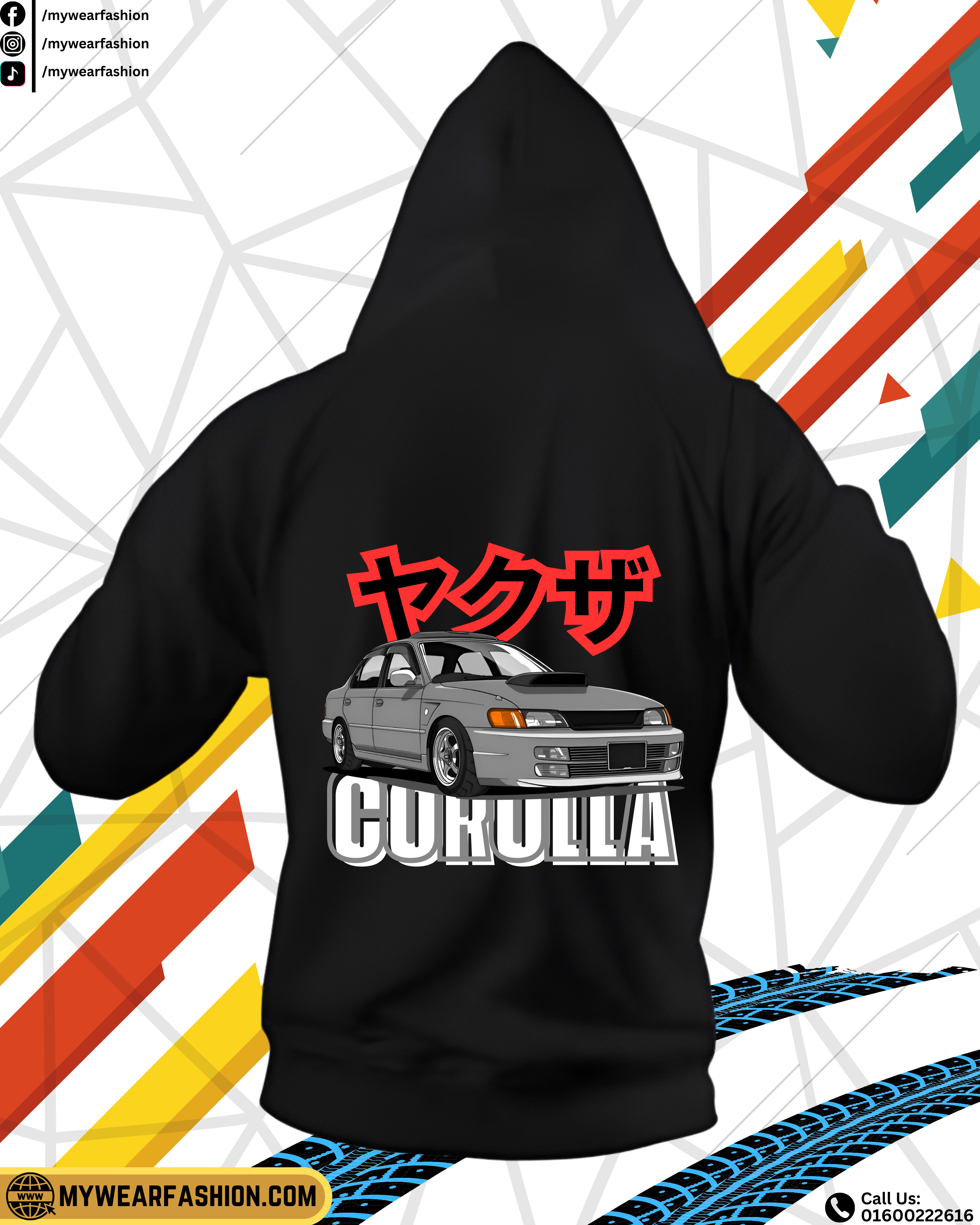 Toyota Corolla AE100 Premium Oversized Hoodie_img_0