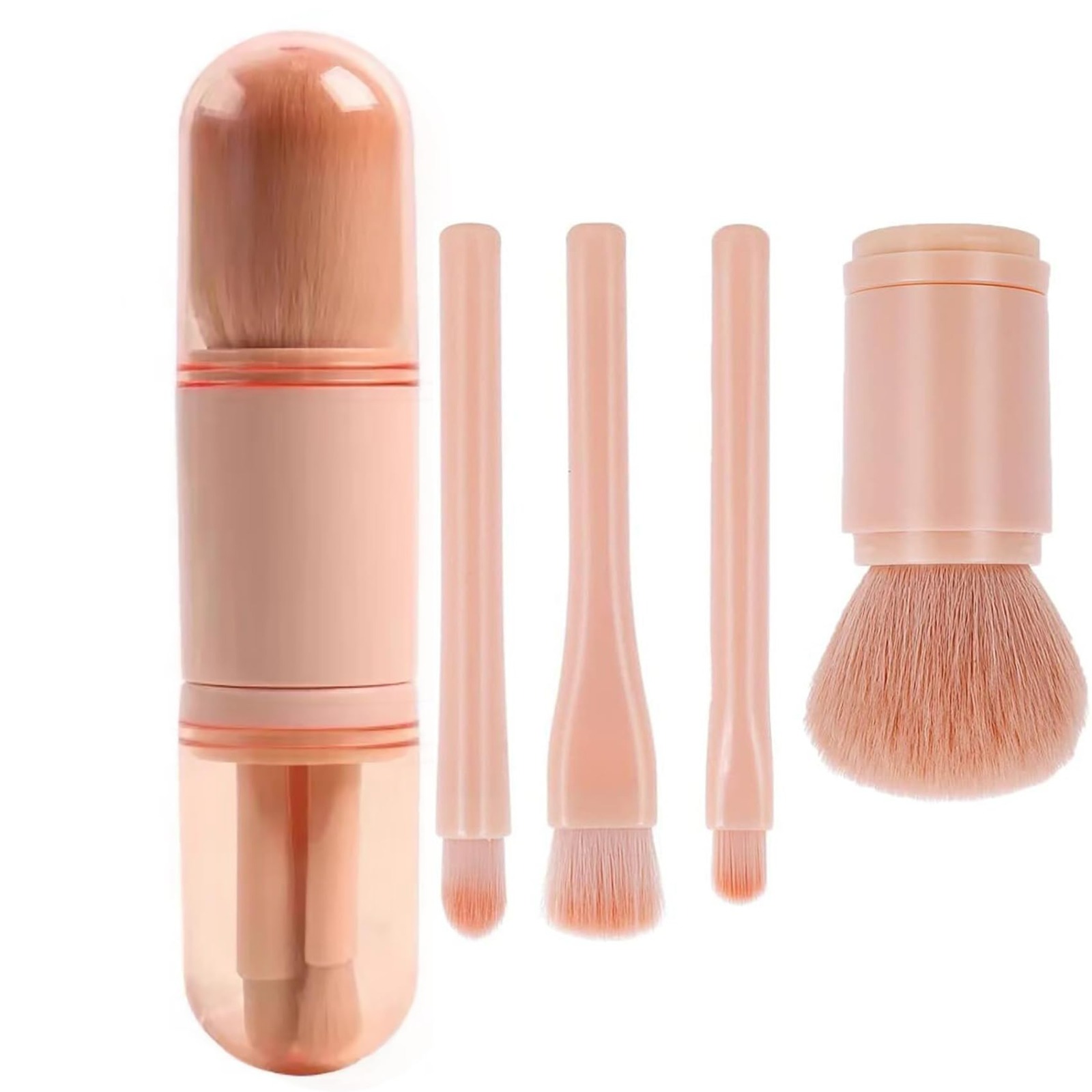 Bliss 4 in 1 Brush Professional Cosmetic Makeup Brushes-use Retractable Mini Facial Makeup Tool_img_4