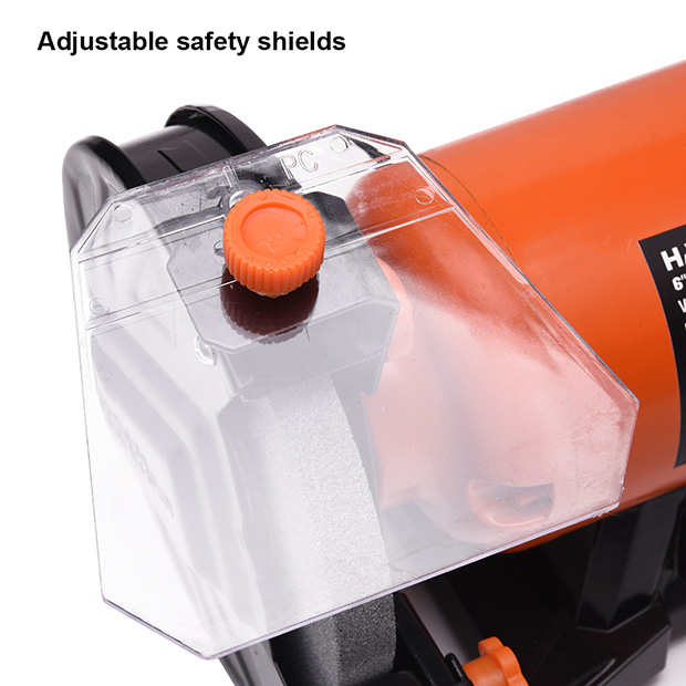 Harden 6" (150mm) Bench Grinder 150W (150X16X12.7mm) Model No: 753606_img_3