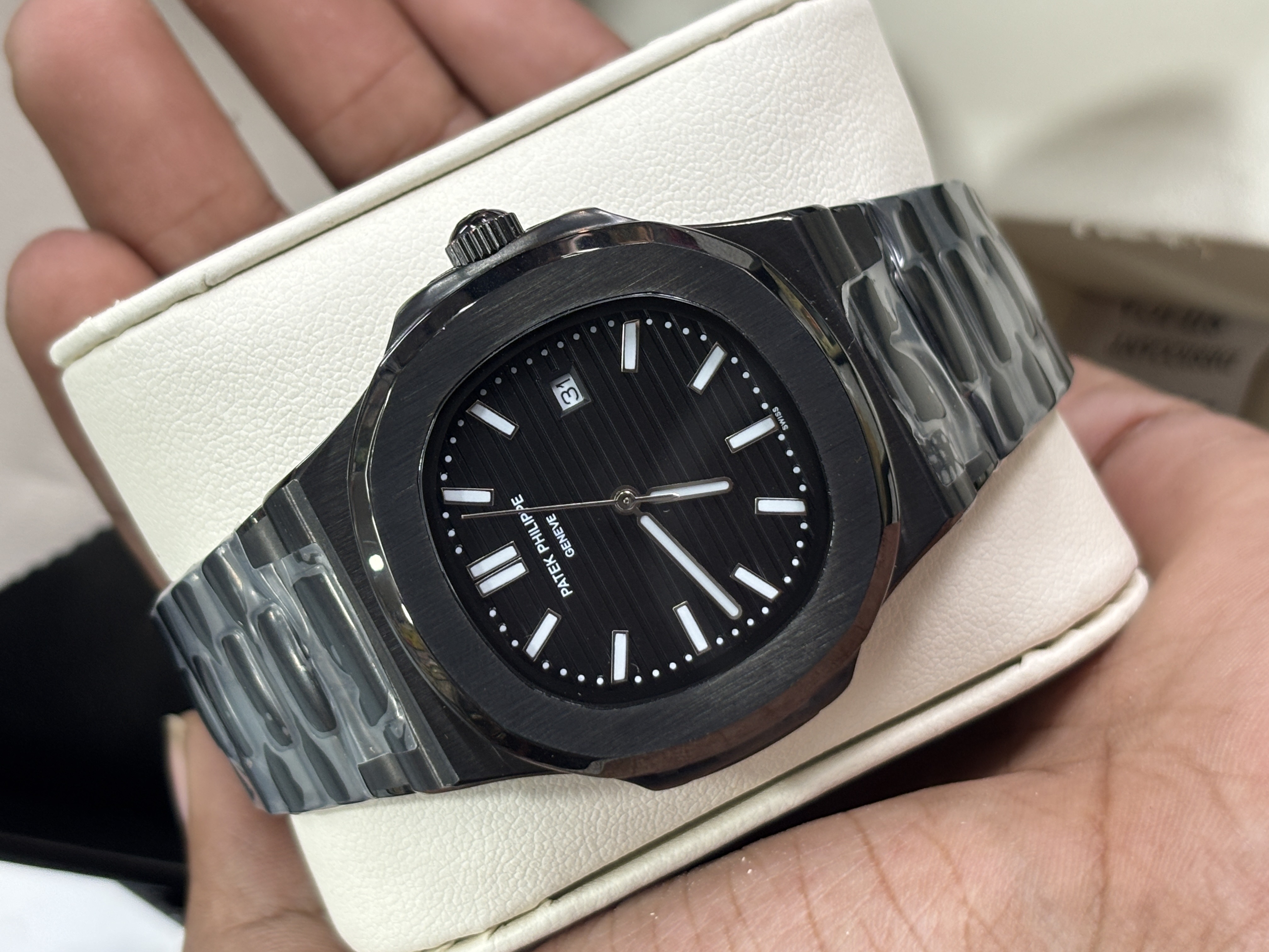 AAA copy)( Patek Philippe Nautilus,Black_img_1