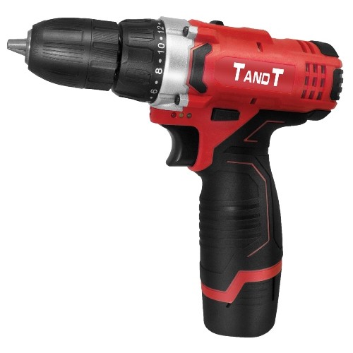 TANDT ,TT10012V , Cordless Drill & Screwdriver, 12v, 10mm, including Battery & Charger Model : TT10012V