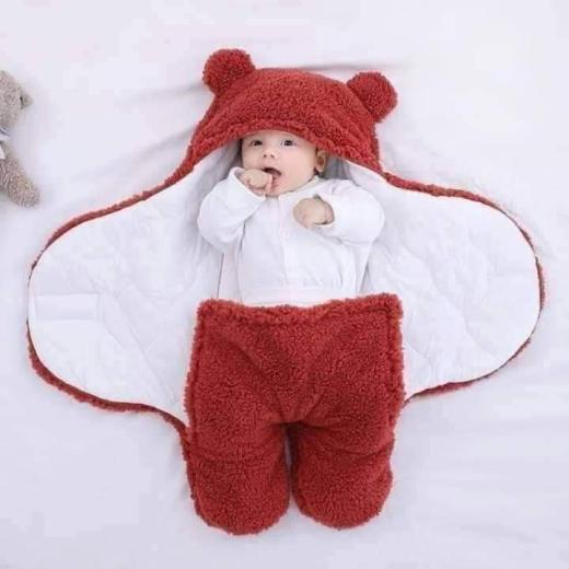 Baby Sleeping Bag Ultra-Soft Fluffy Fleece Newborn Receiving Blanket Infant Boys Girls Clothe Sleeping Nursery Wrap Swaddle_img_1