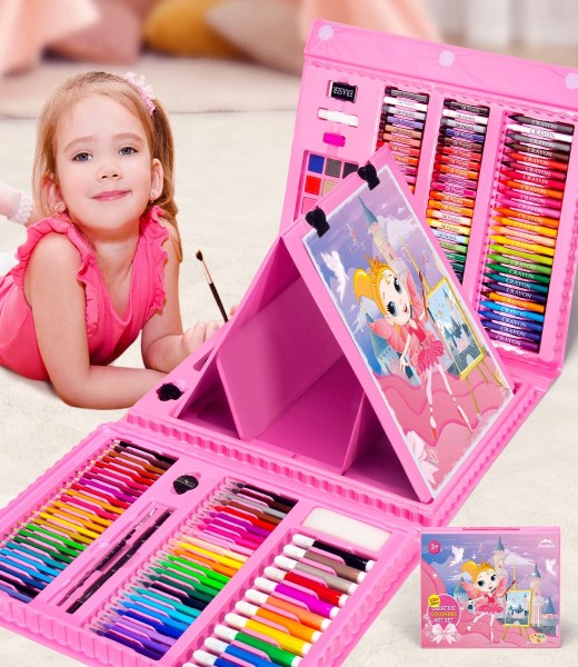 Drawing Art Set Painting For Kids Box Artist -208 Pcs_img_0