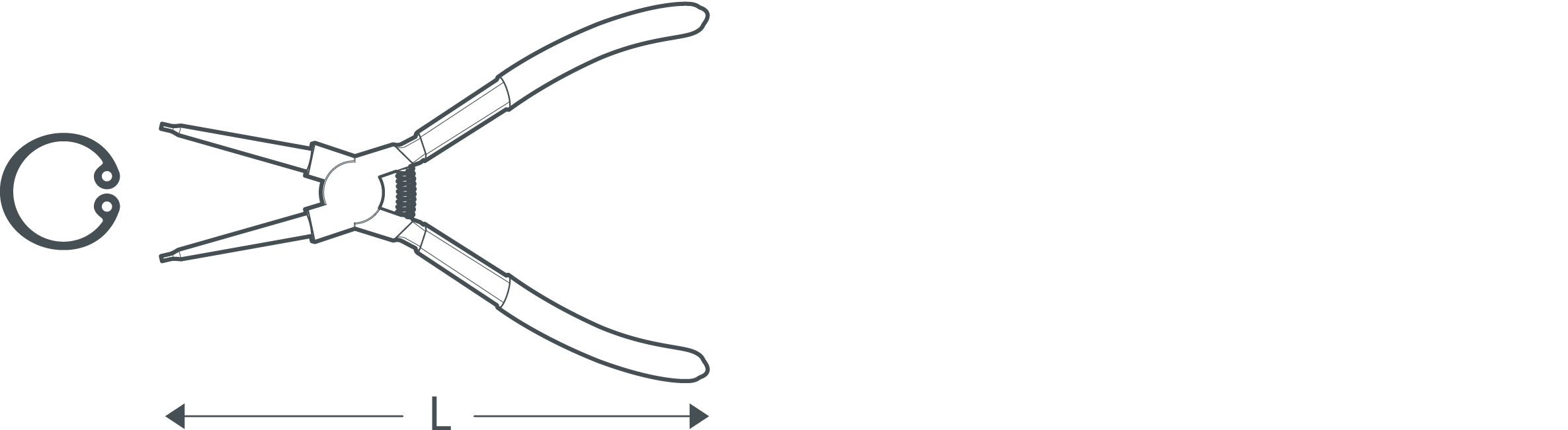 CROWN 7" Professional Internal circlip plier ( Straight Nose | Bent Nose ), CR-V; CPHPL-ISA07 | CPHPL-IBA07_img_7