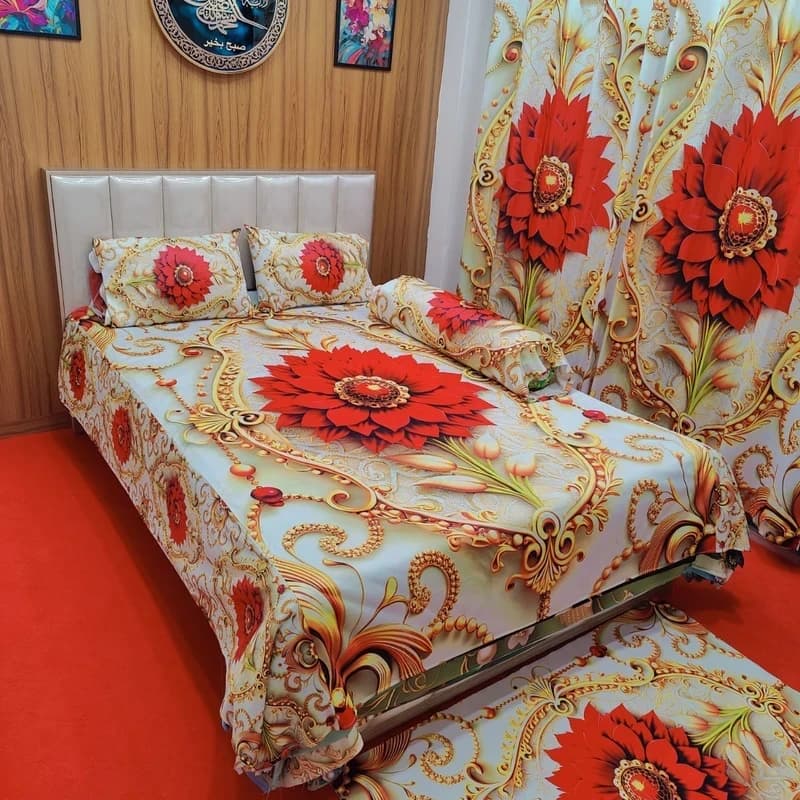 Water Proof China Premium 3D Design Bed Sheet_img_0