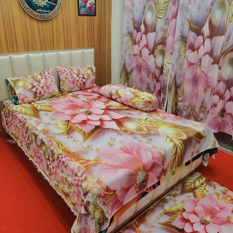 Water Proof China Premium 3D Design Bed Sheet_img_0
