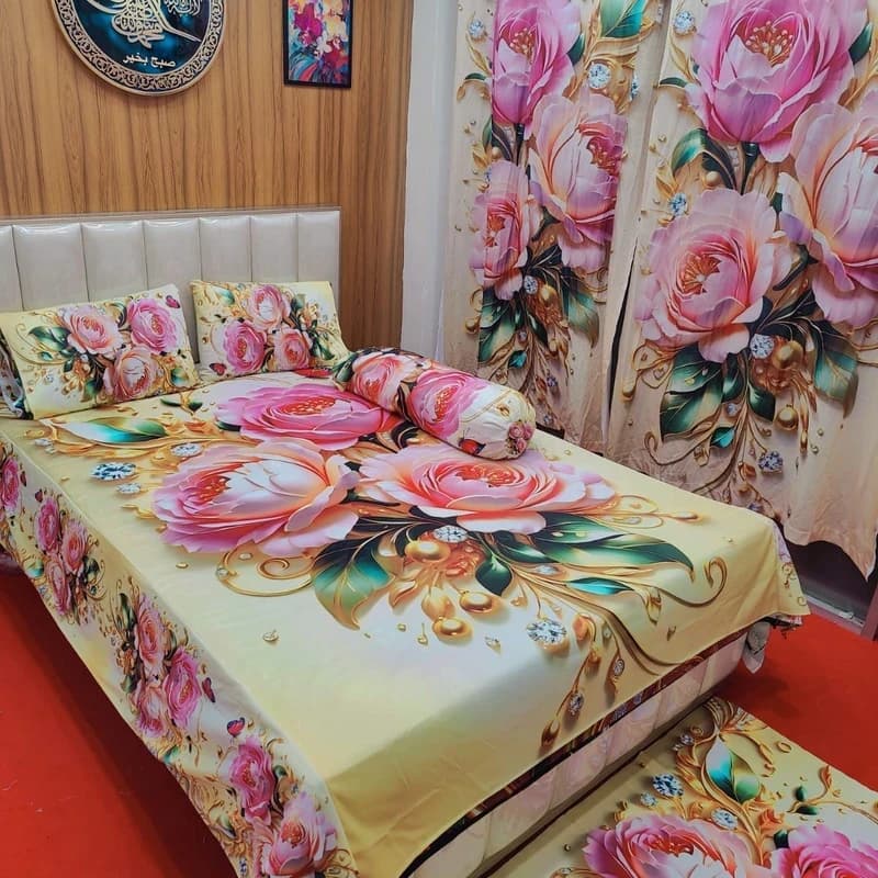 Water Proof China Premium 3D Design Bed Sheet_img_0