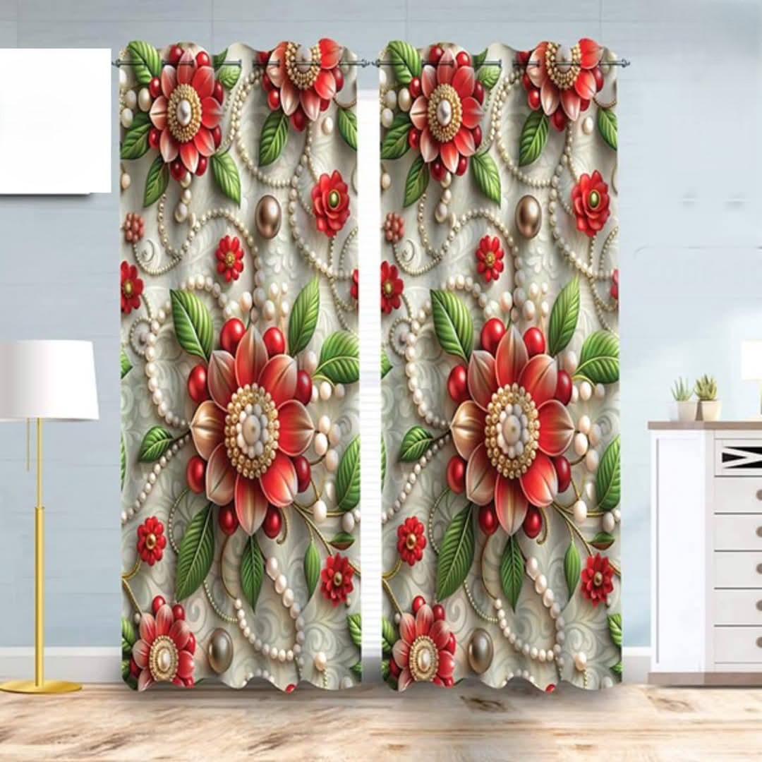 2 Piece 3D Print Premium curtain_img_0