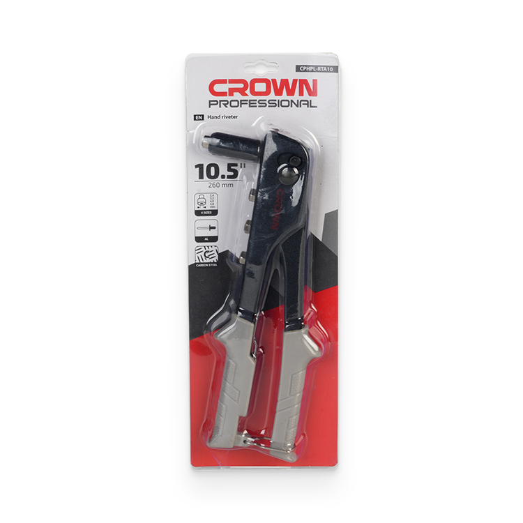 CROWN Professional Hand riveter, 10.5", 2.4/3.2/4.0/4.8mm, Single handle; CPHPL-RTA10_img_1