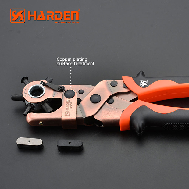 HARDEN Professional rotary punch Belt Punch Pliers 10" ( round hole oval hole ) Model: 560714_img_3