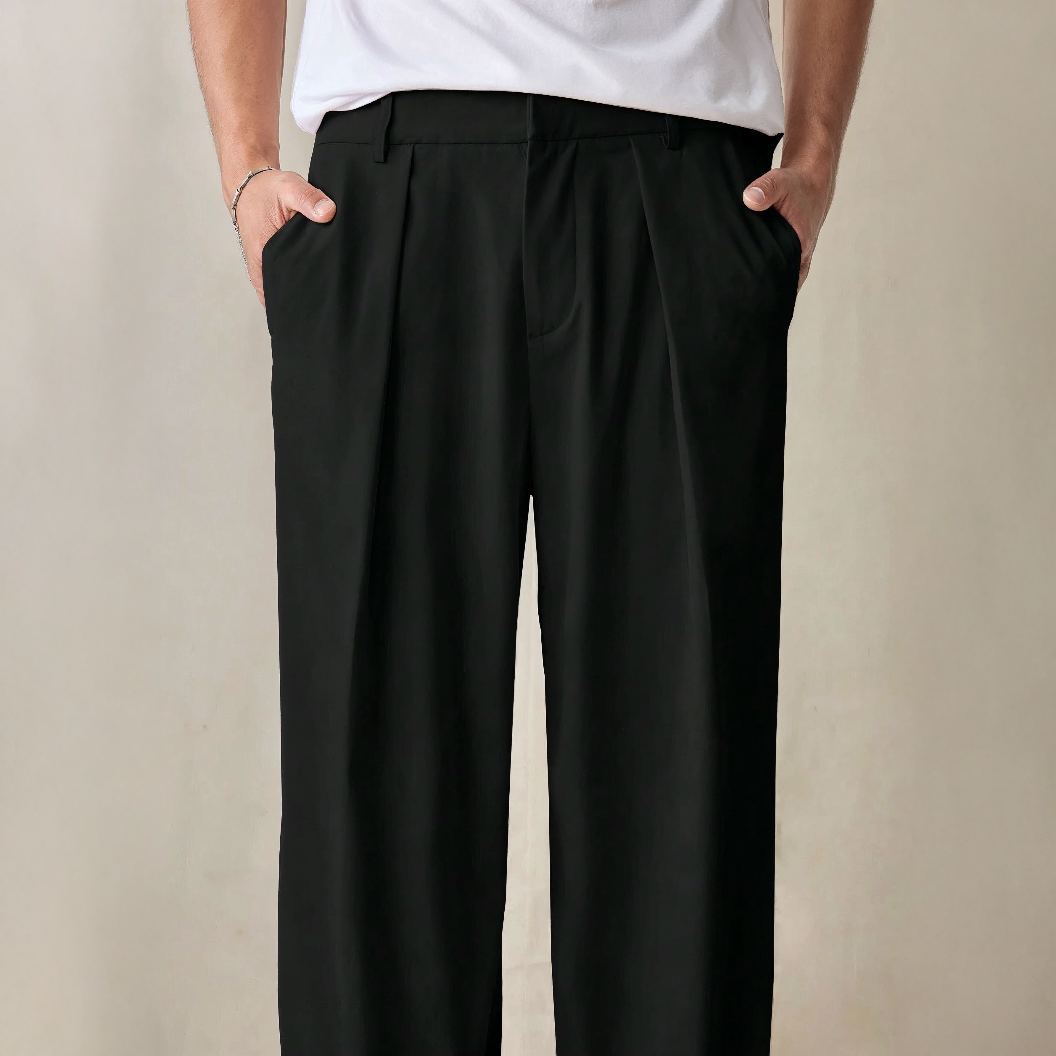 Premium Baggy Formal pant (Knight Black)_img_2