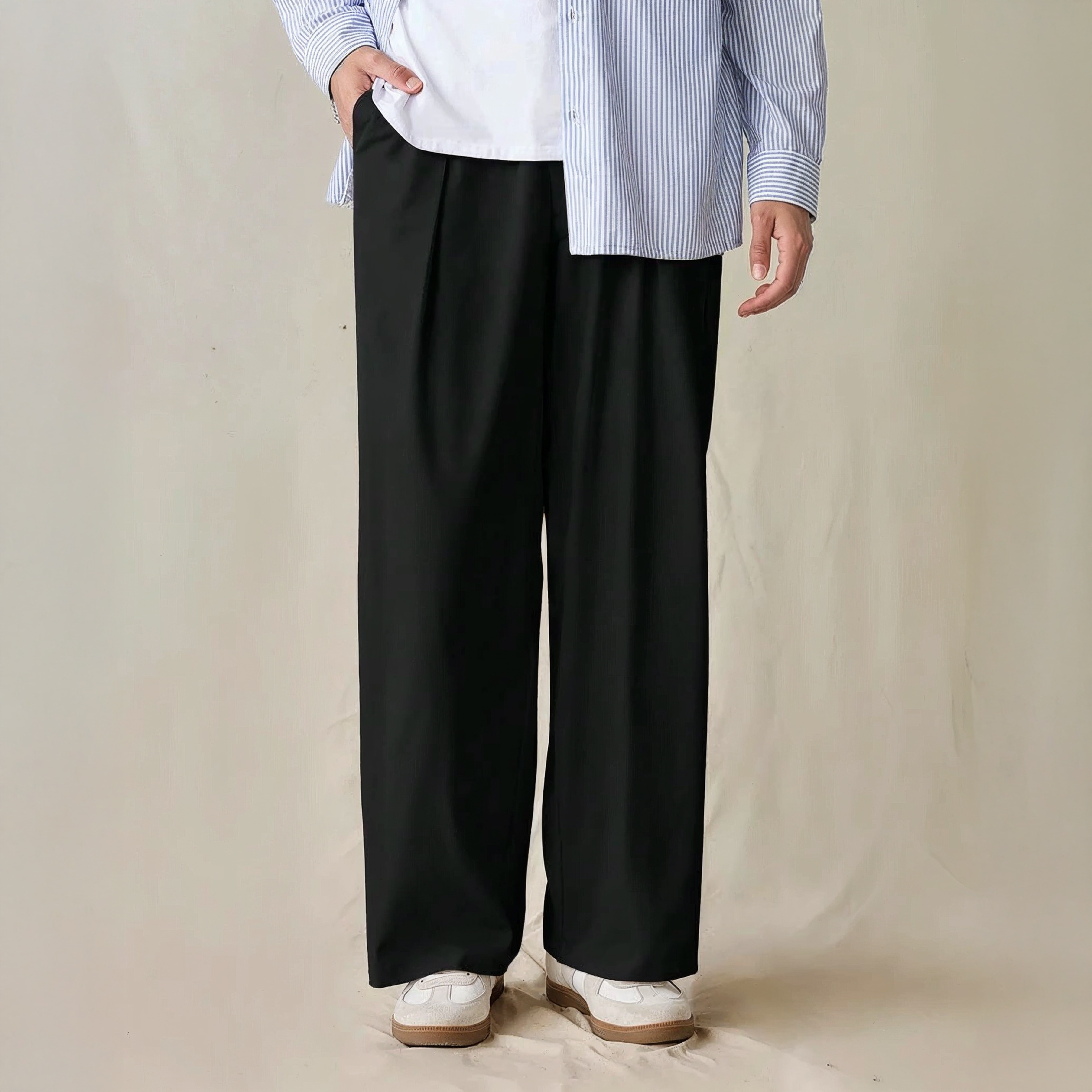 Premium Baggy Formal pant (Knight Black)_img_3