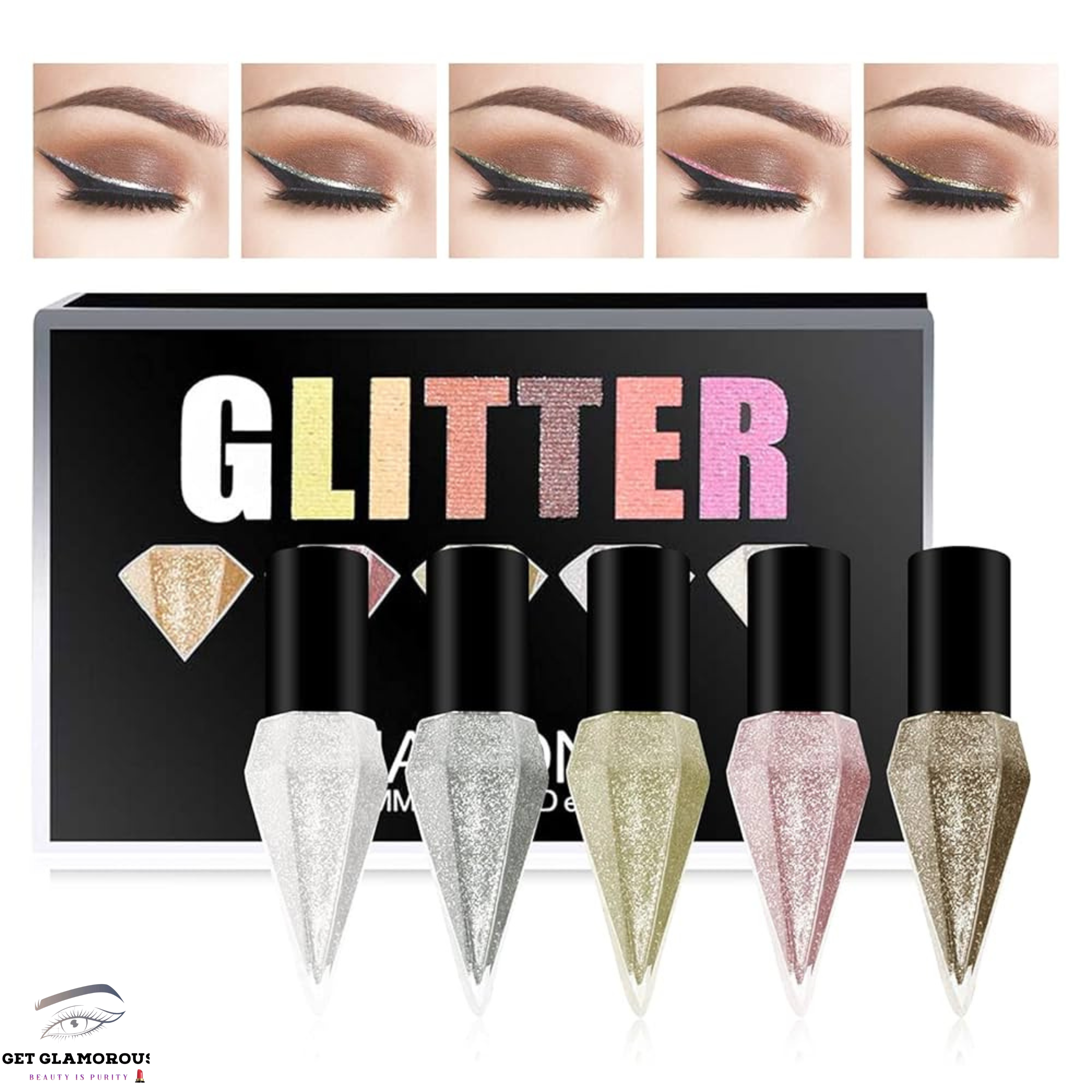 DIAMOND GLITTER EYELINER SET