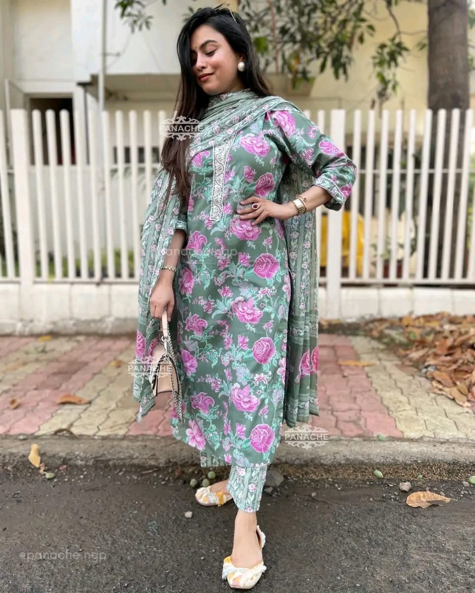 Daily wear mul sets 3 Piece - Image 1