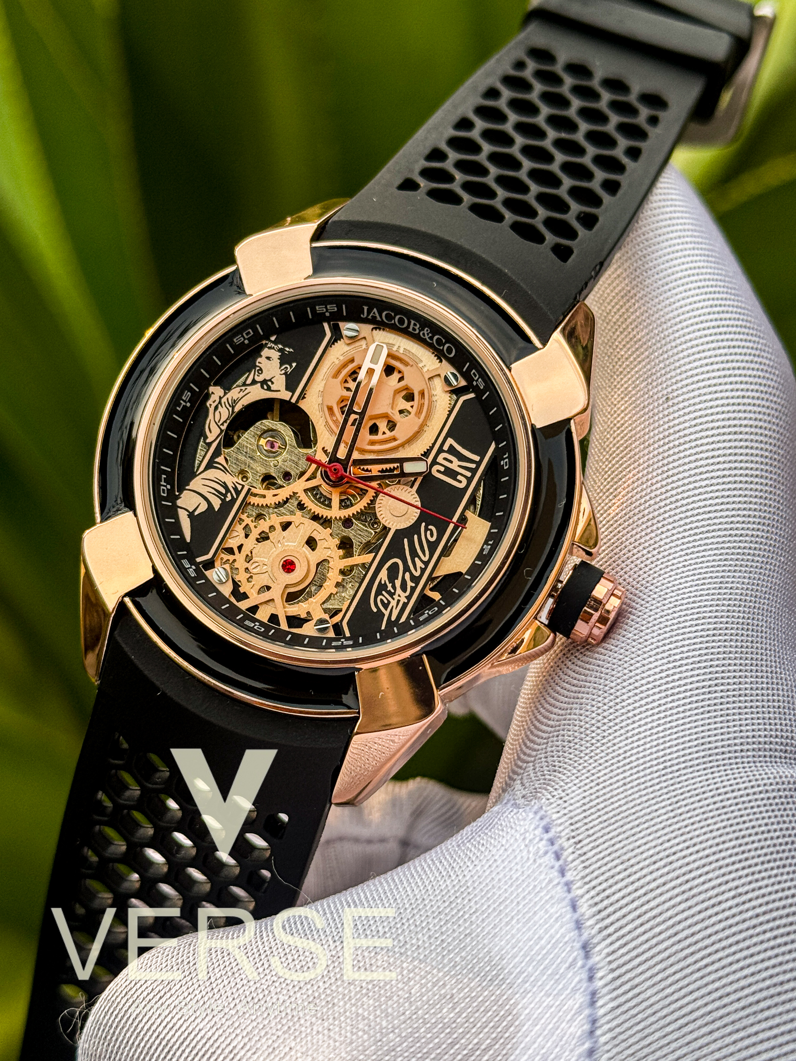 Ja&C Epic X CR7 Black Belt Rose gold