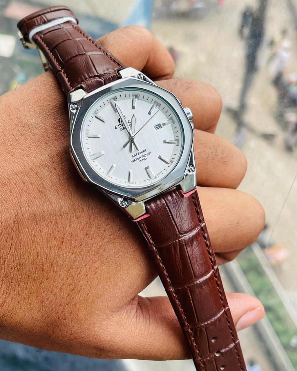 Casio Edifice Brown Belt AA Grade Master Copy Watch