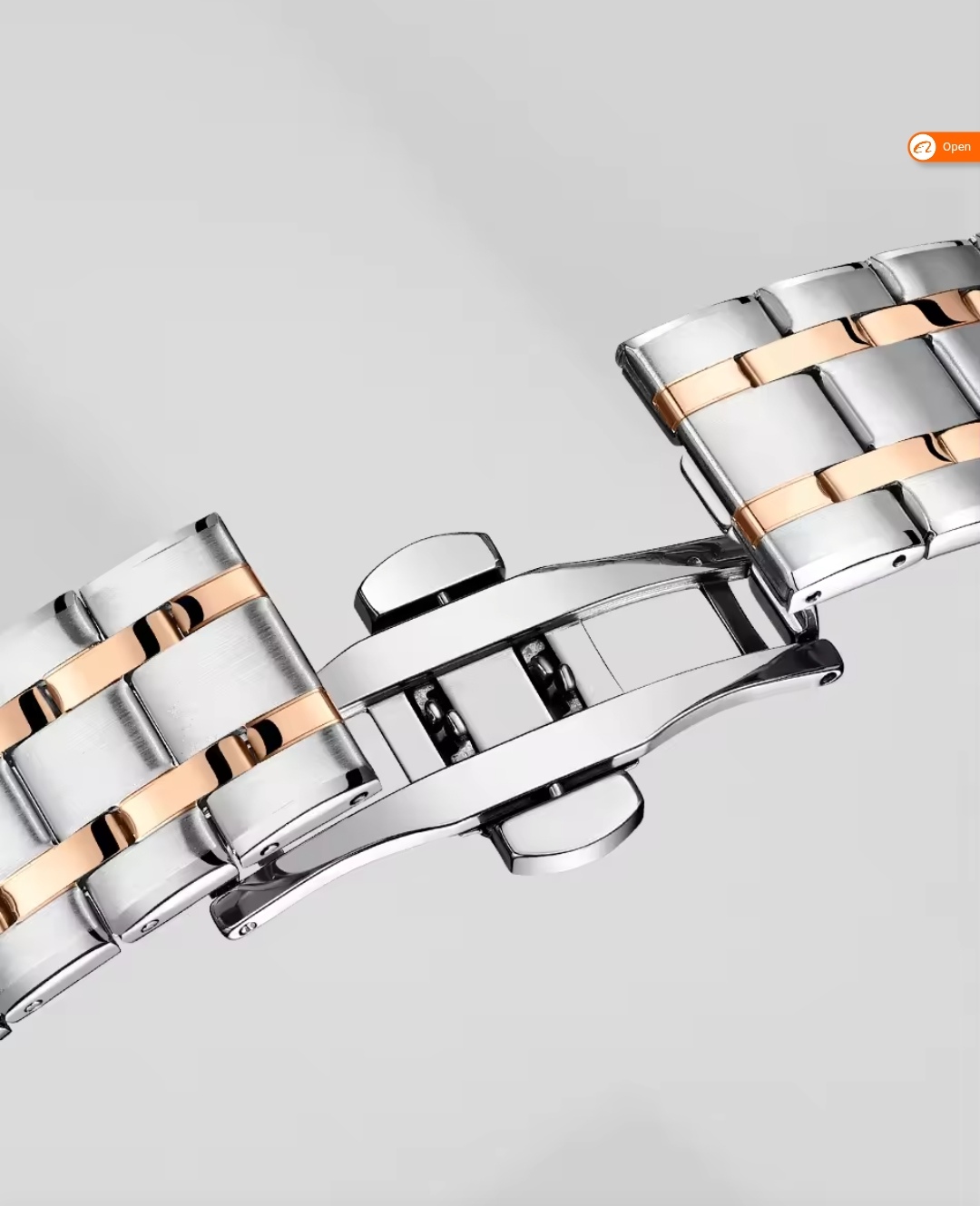 Naviforce 9230 Gents Chain Watch- Silver Dial- Rose Golden Bezel- Silver+Rose Golden Chain- TF Code NF918CM_img_17